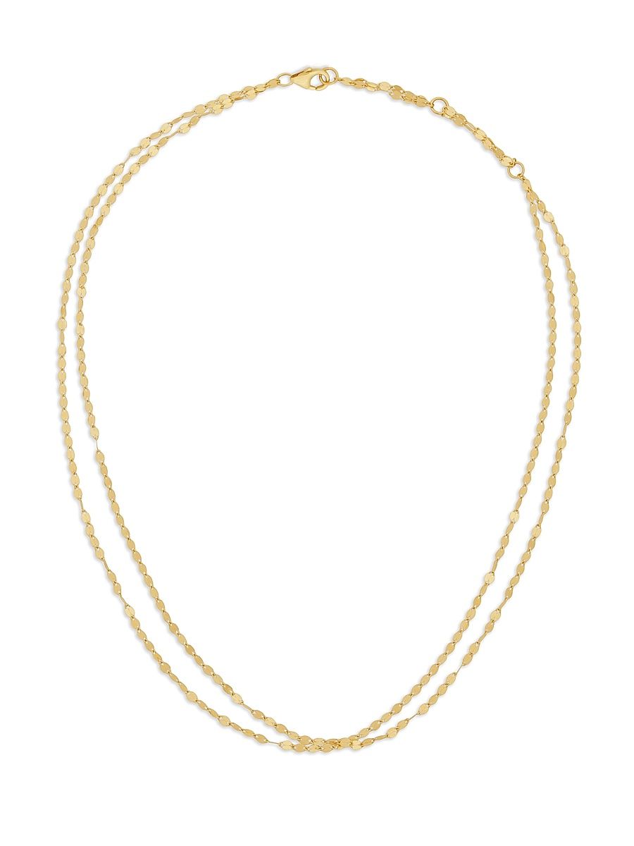 14K Yellow Gold Double Strand Blake Choker