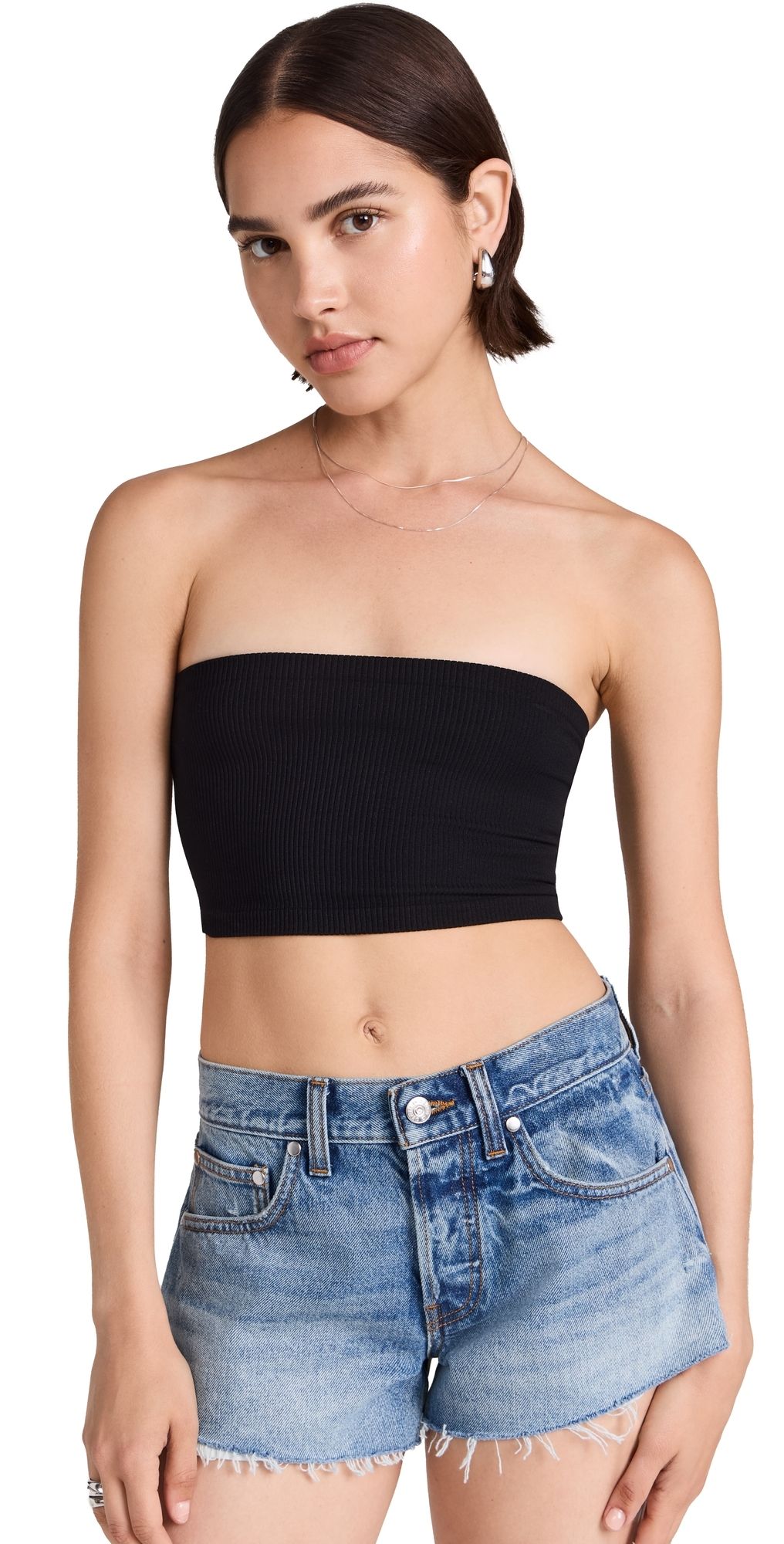 Free People Amelia Bandeau Black L/XL