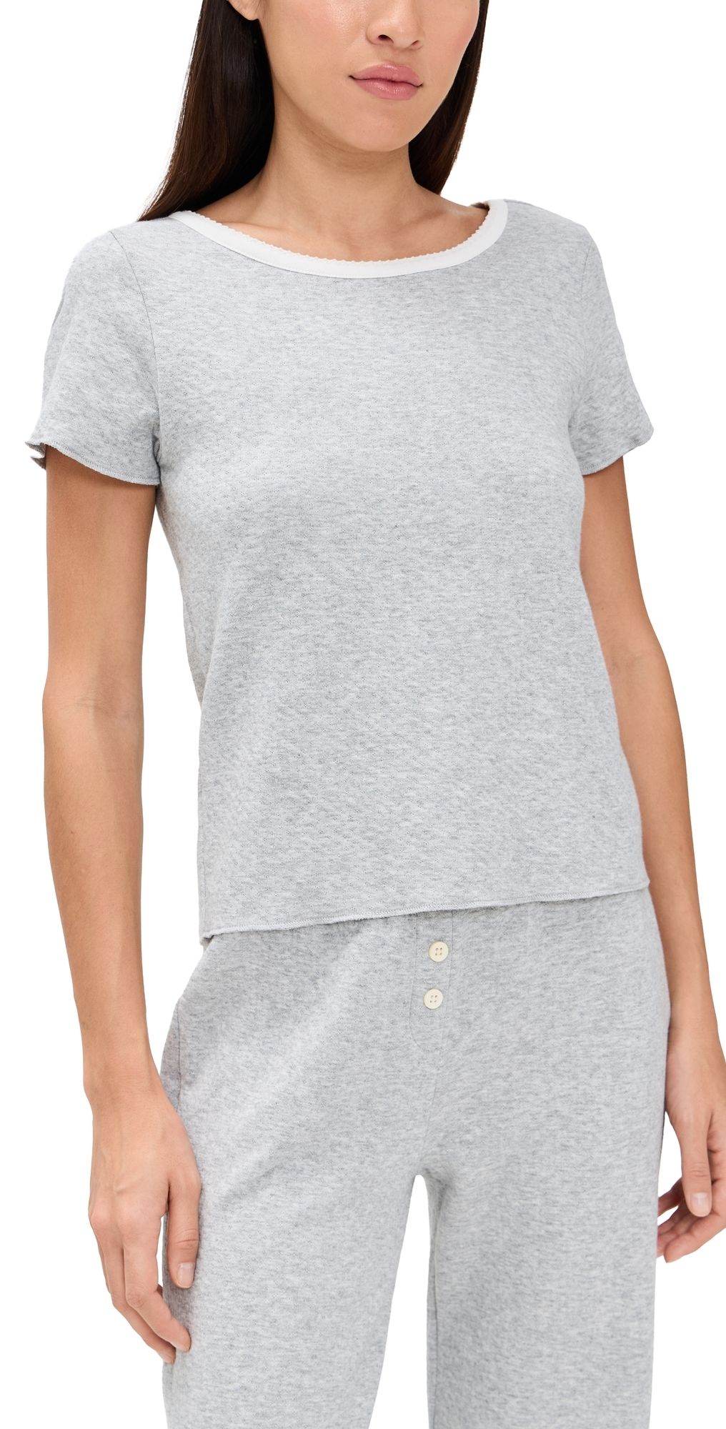 Cozyland by Morgan Lane Baby Jean Tee Heather Grey L