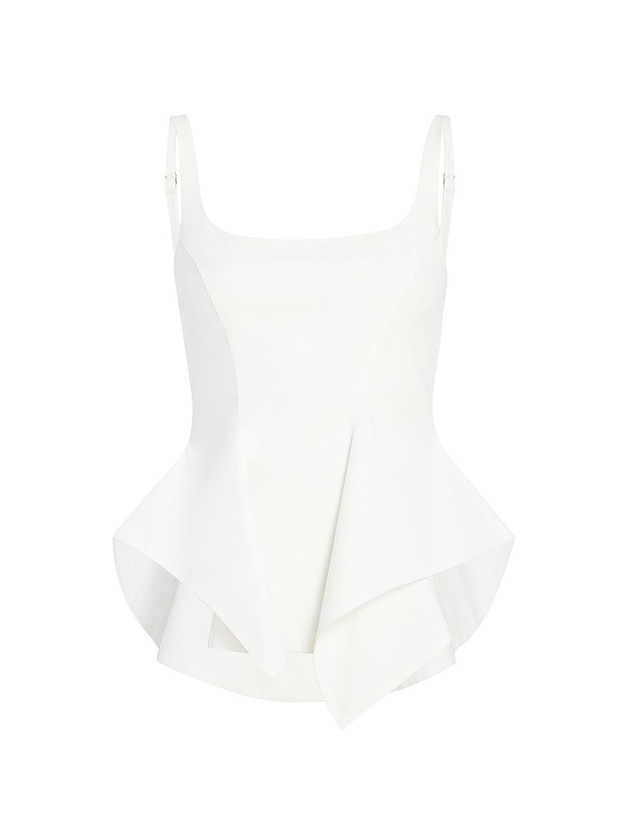 Women's Loa Cotton Sculpted Top - Chalk - Size 10