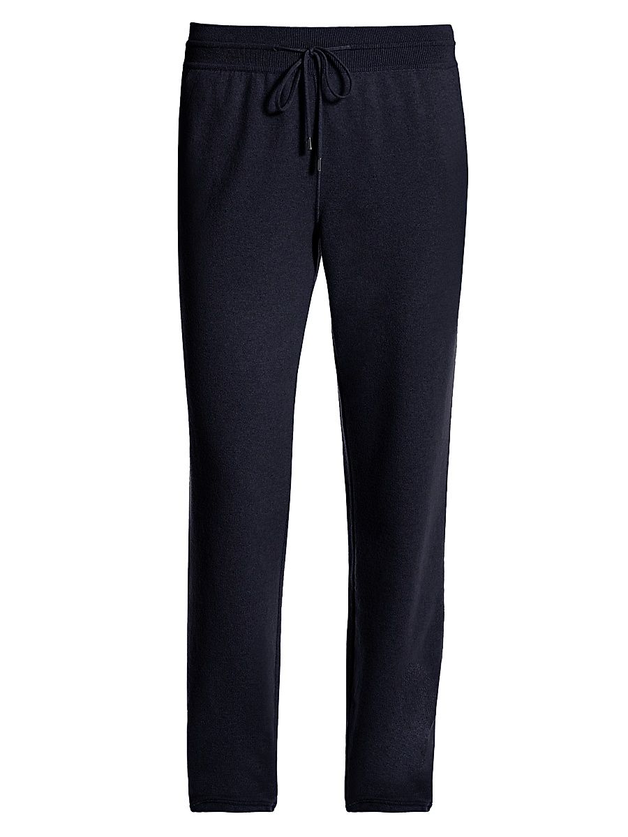 Women's Cashmere Jogger Pants - Dark Blue - Size 16