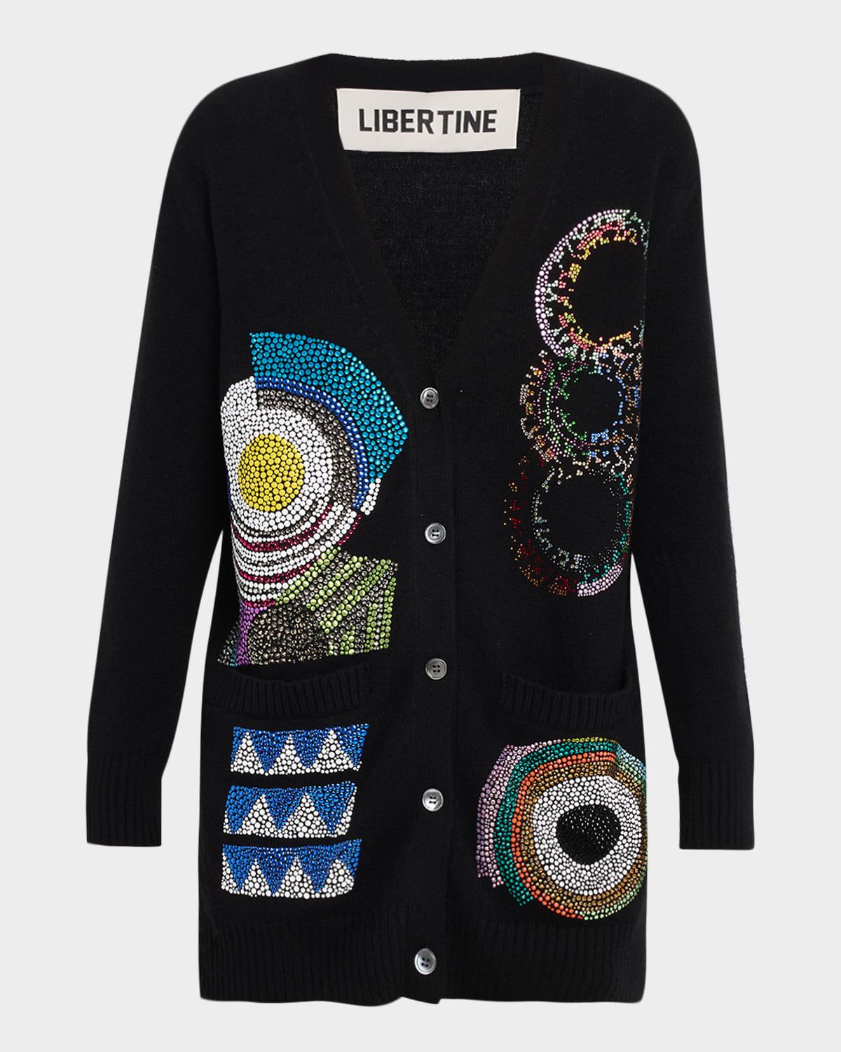 Sonia Crystal Cashmere Oversized Cardigan