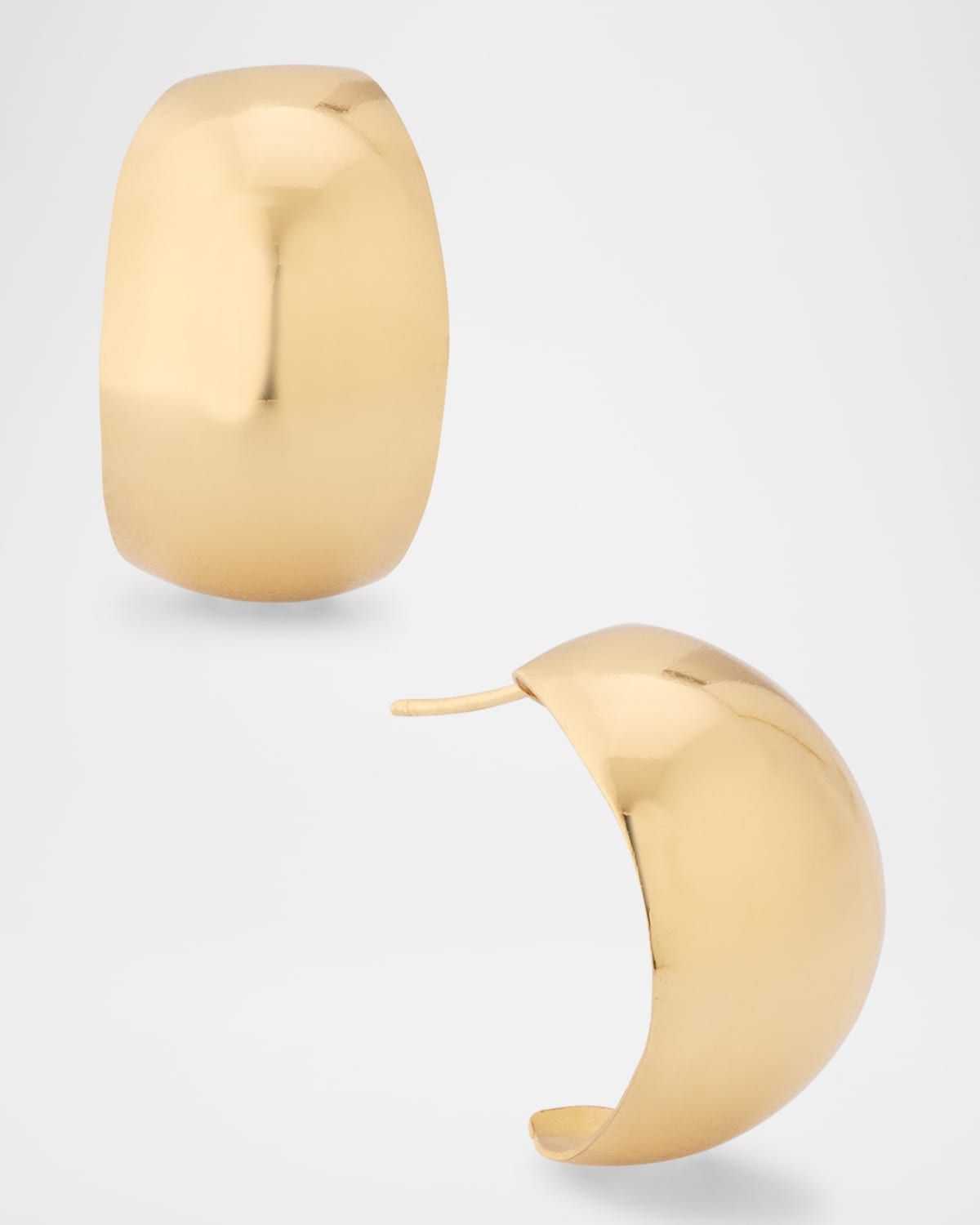 Featherweight Hi-Shine Wide Hoop Earrings