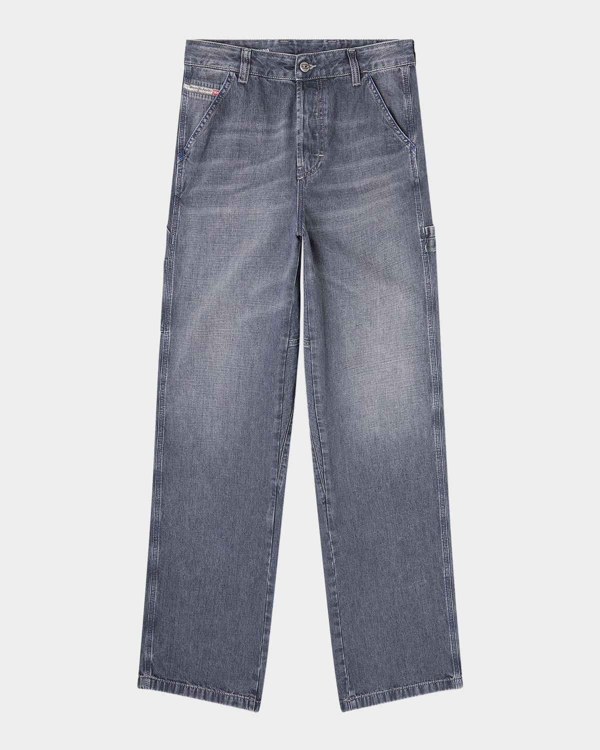 Men & apos;s D-d-livery-w l32 Grey-Wash Carpenter Pants