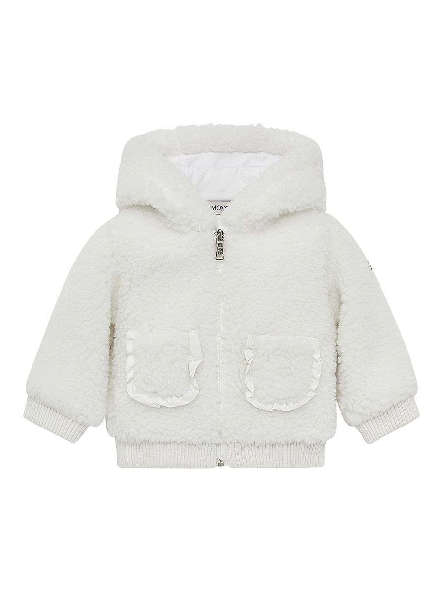 Baby Girl's & Little Girl's Hoodie in Teddy - White - Size 3
