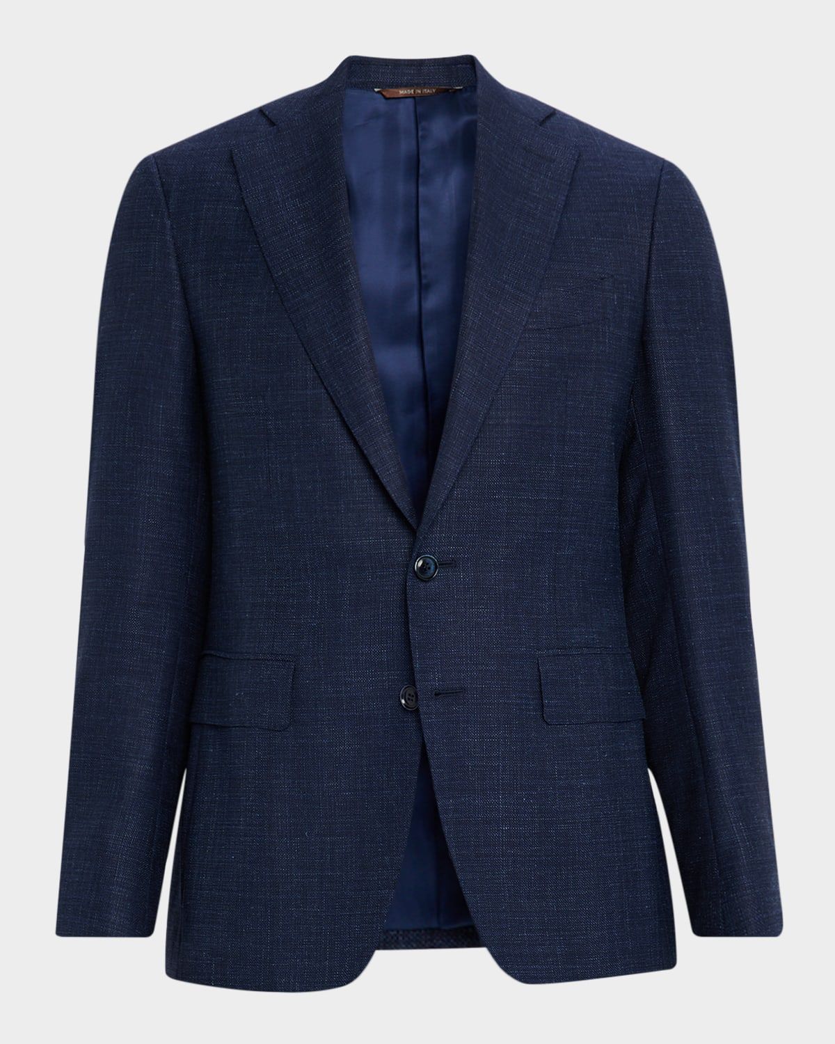 Men & apos;s Textured Wool-Blend Notch Lapel Blazer