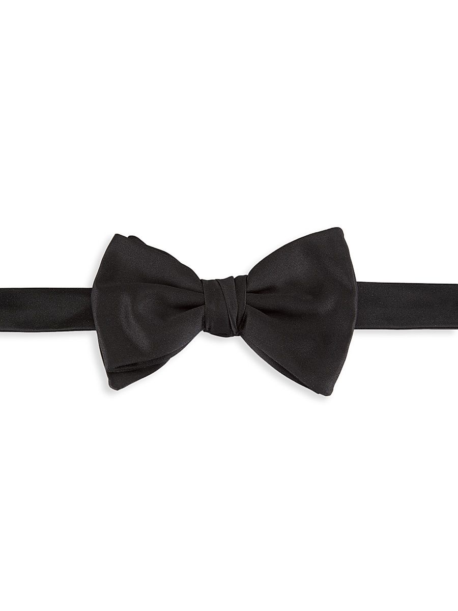 Men's Silk Bow Tie - Black