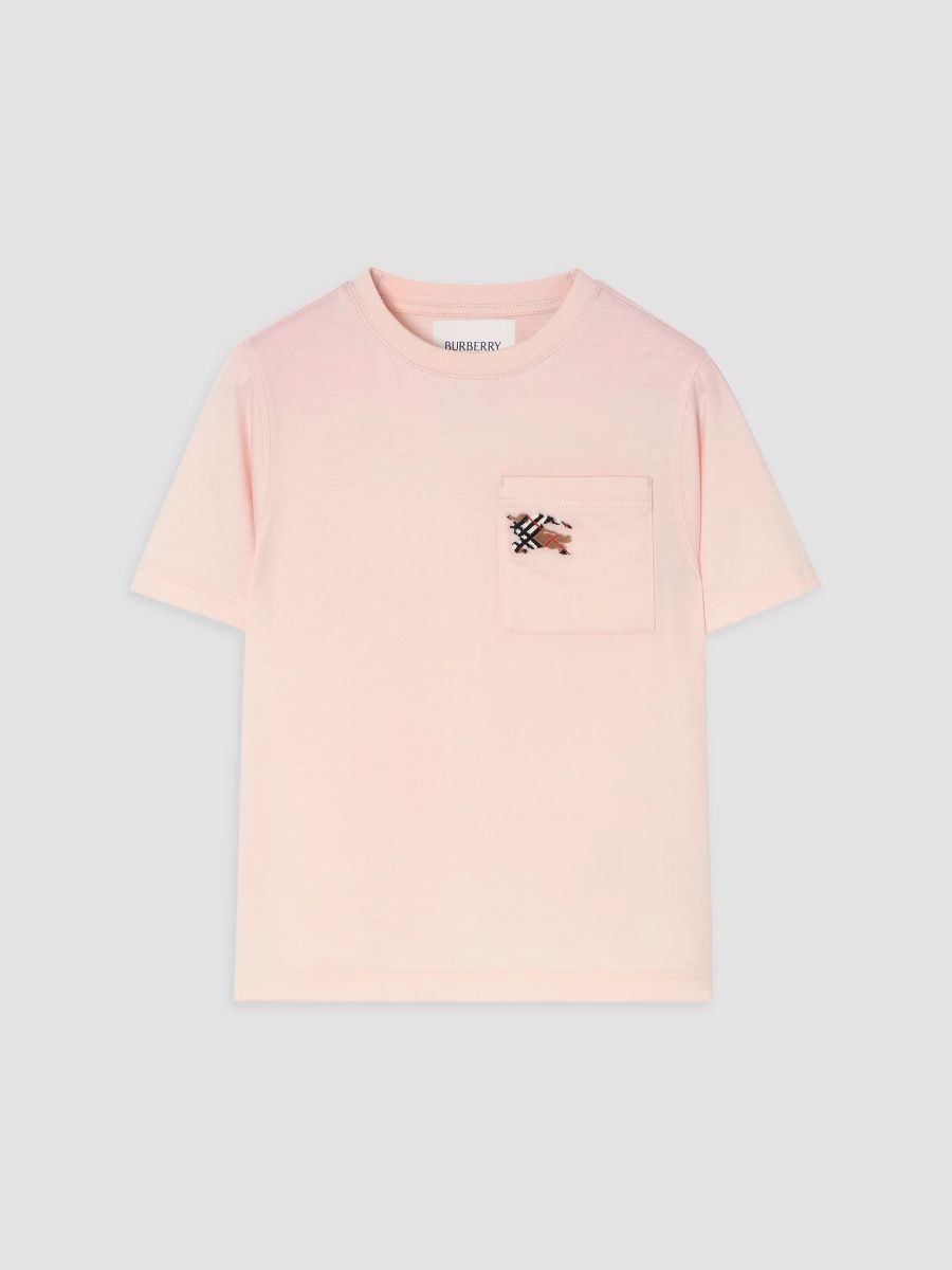 Burberry Girl's Little Girl's & Girl's Knight Check Cotton T-Shirt - Ice Pink - Size 8