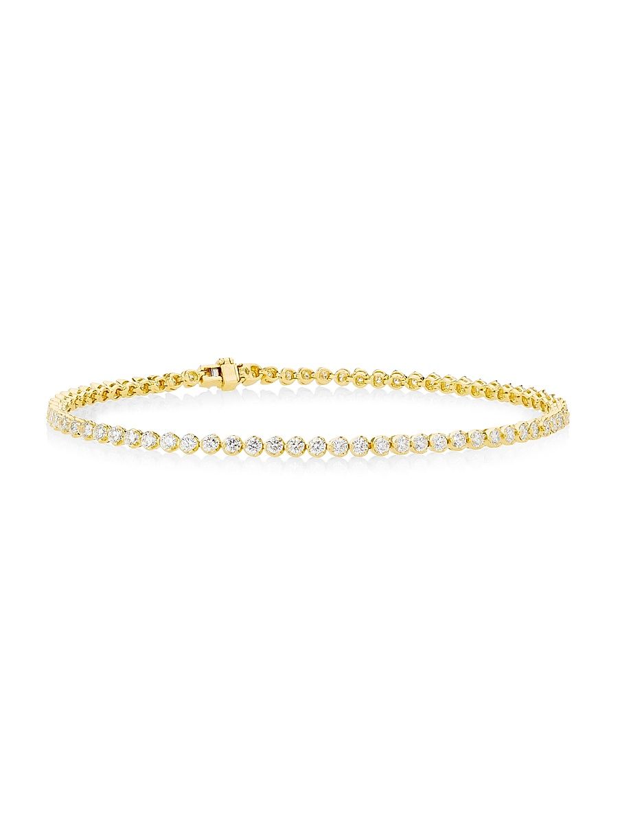 Women's Diamond Fashion 18K Yellow Gold & 2.35 TCW Diamond Tennis Bracelet - Yellow Gold
