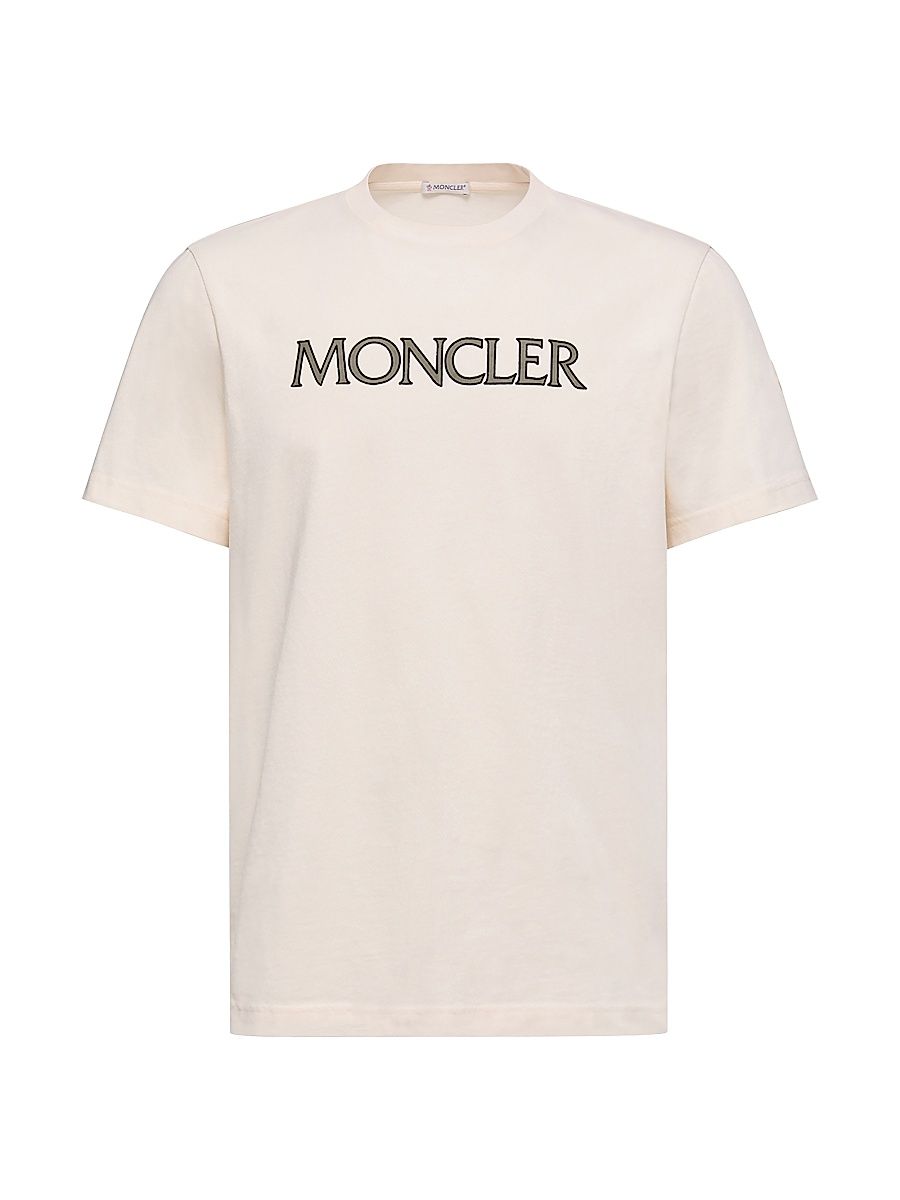 Men's Crew Neck T-Shirt in Cotton - White Ivory - Size XXXL