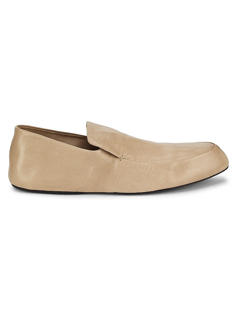 Women's Leather Loafers - Dark Sand - Size 8.5
