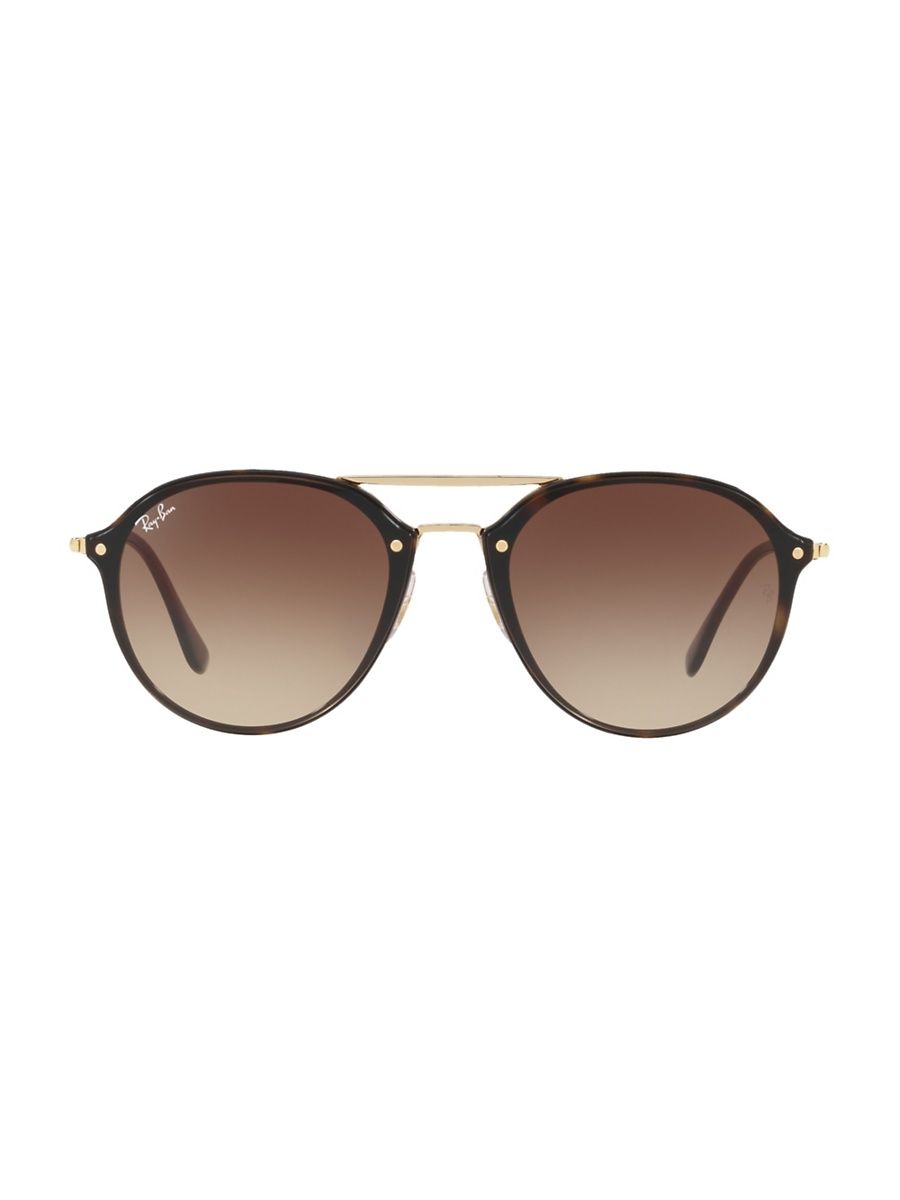 Women's RB4292 61MM Blaze Double-Bridge Aviator Sunglasses - Havana