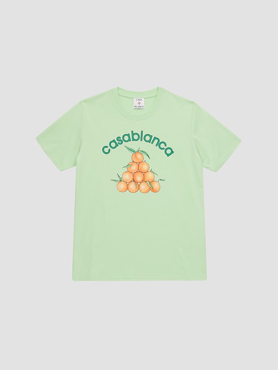 Little Boy's & Boy's Logo Orange T-Shirt - Green Jersey - Size 3