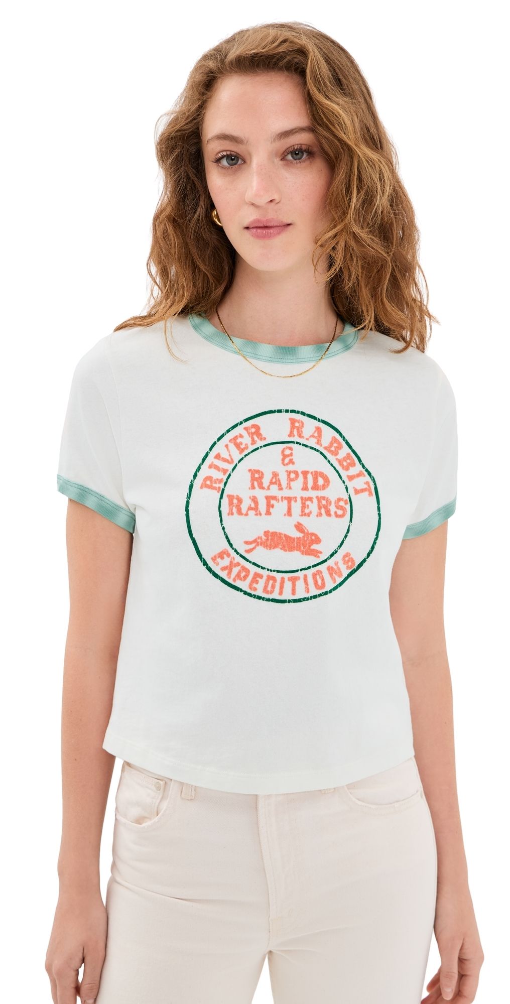 MOTHER The Itty Bitty Ringer Tee River Rabbit M