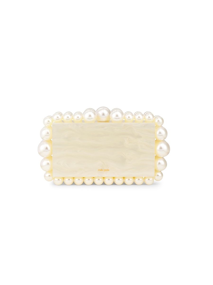 Women's Eos Bauble Acrylic Box Clutch - Ivory