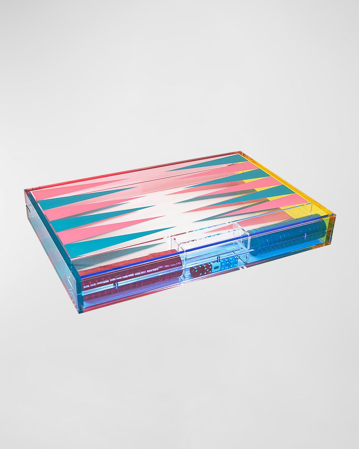 Lucite Backgammon Set