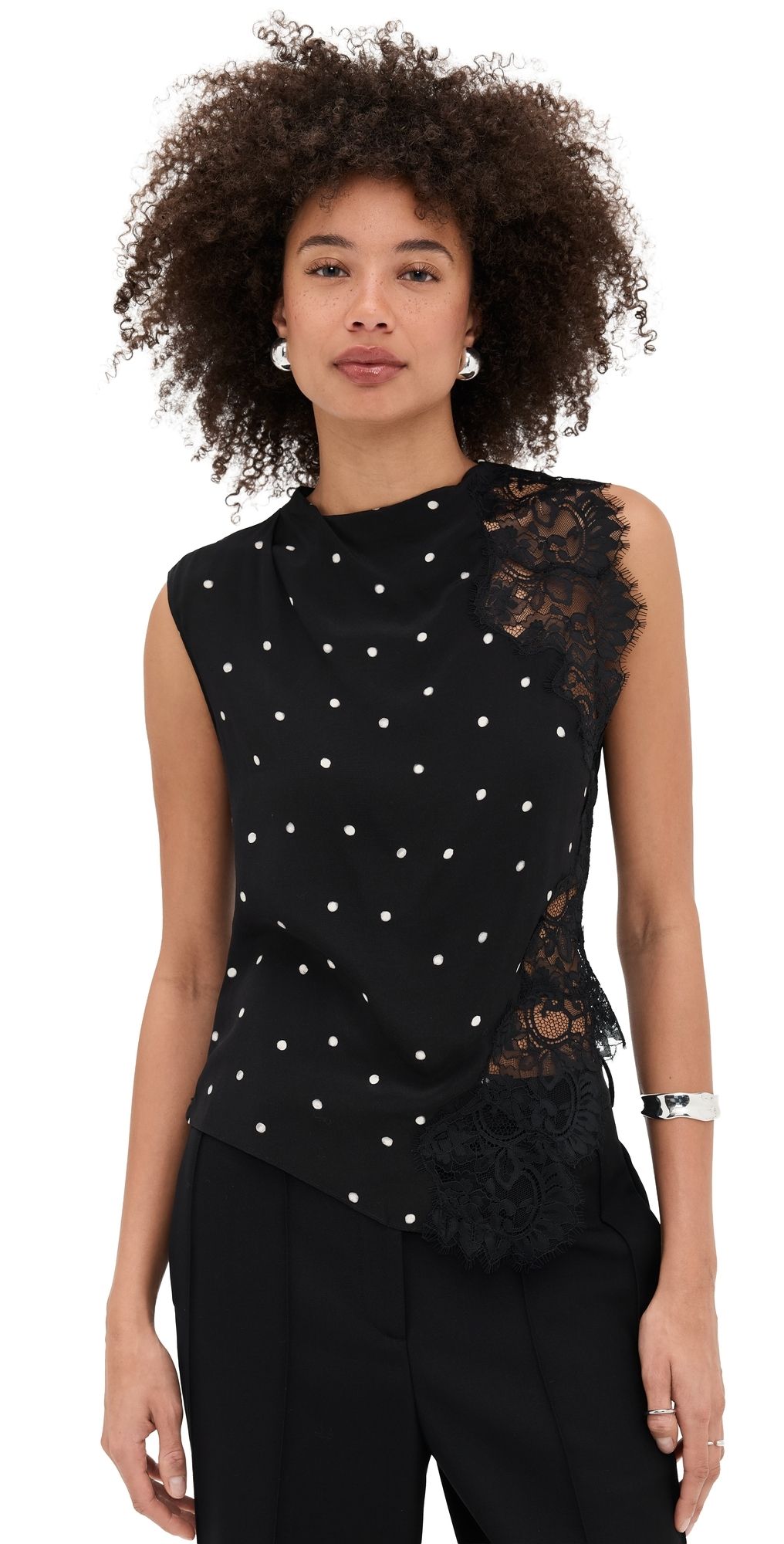 A. L.C. Gracie Top Black/Cream 00