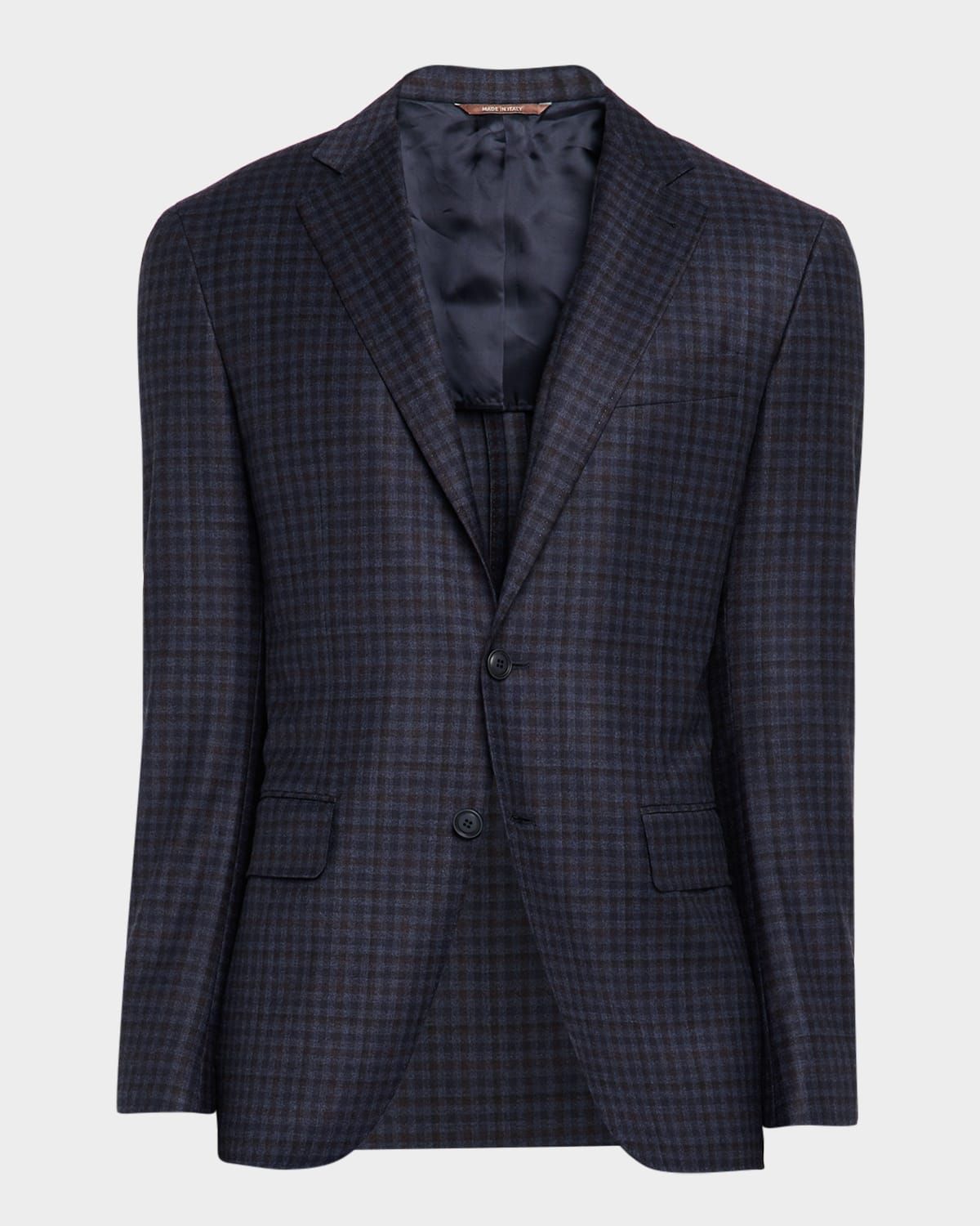 Men & apos;s Gingham Wool Stretch Sport Coat