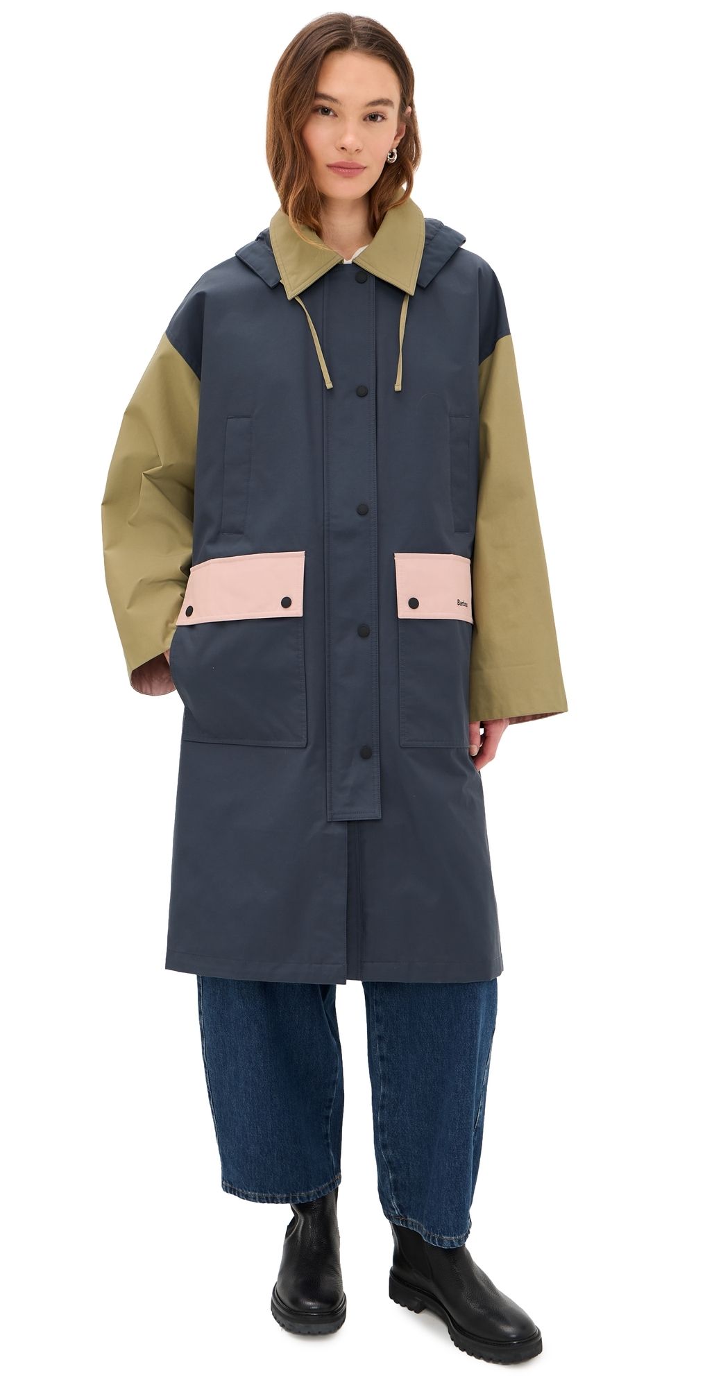 Barbour Barbour Blearigg Showerproof Jacket Grey/Gardenia/Olive/Lilac 6