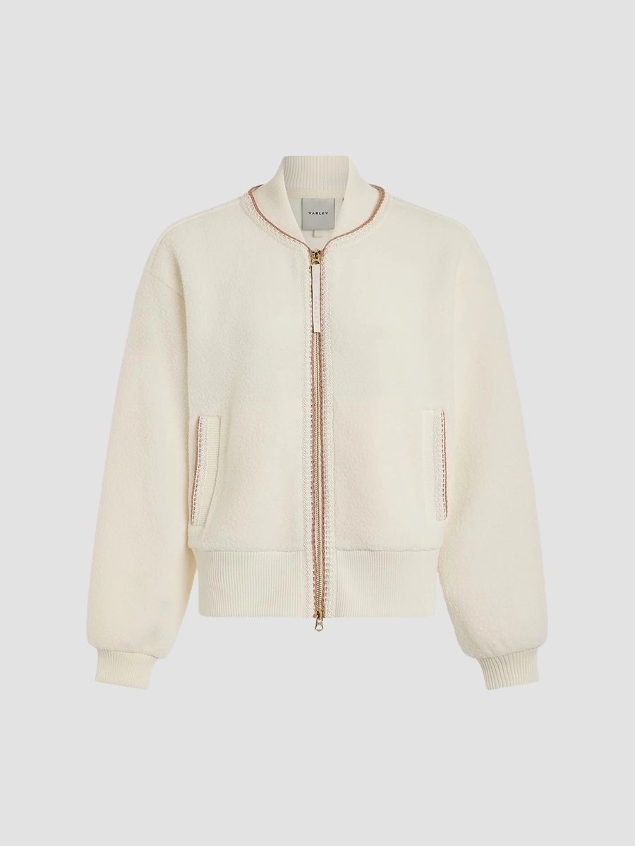 Varley Women's Klaudia Fleece Jacket - Egret - Size XS