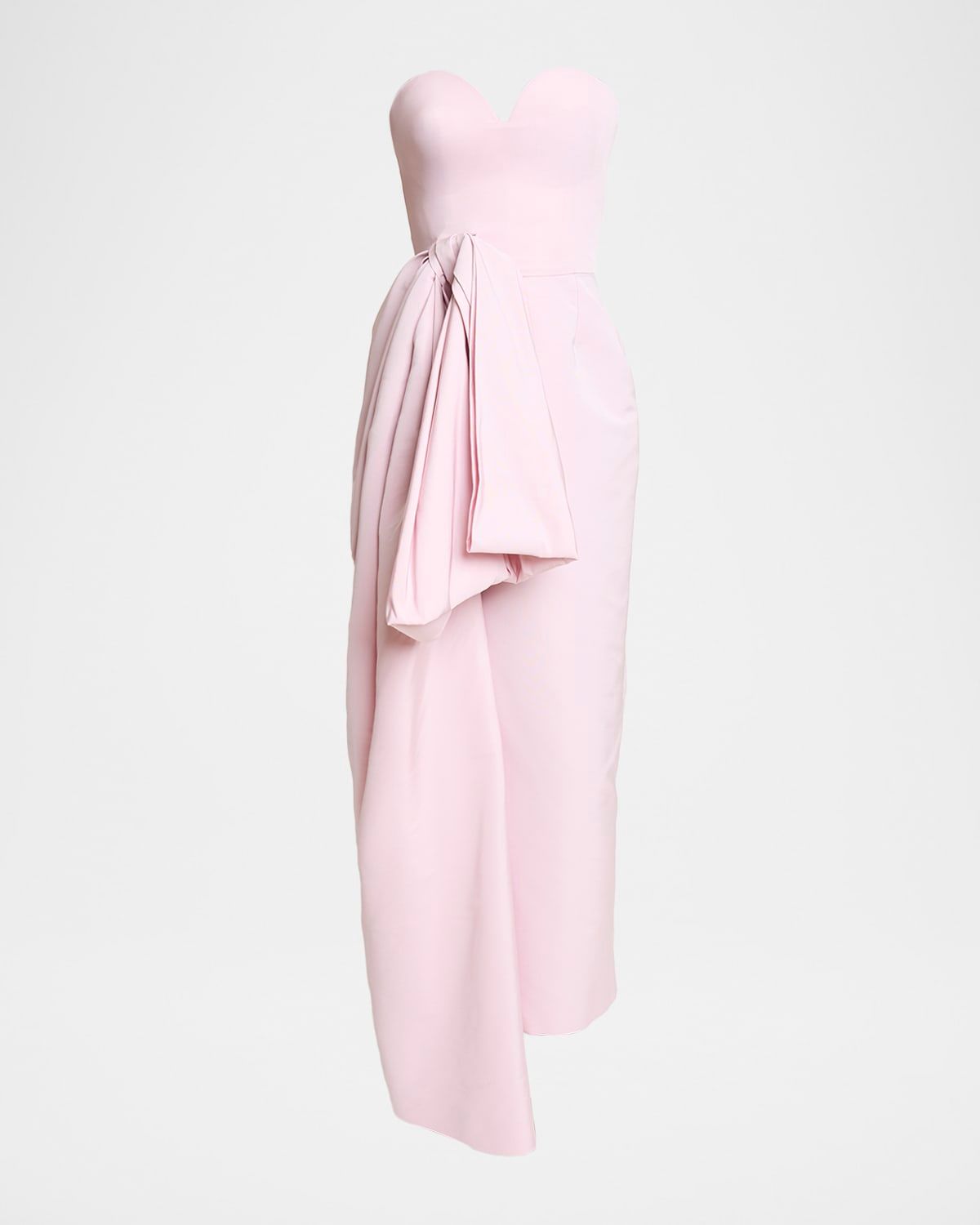 Strapless Bow Bustier Gown