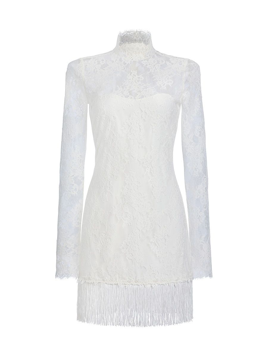 Women's Xylina Lace Minidress - Ivory - Size Large