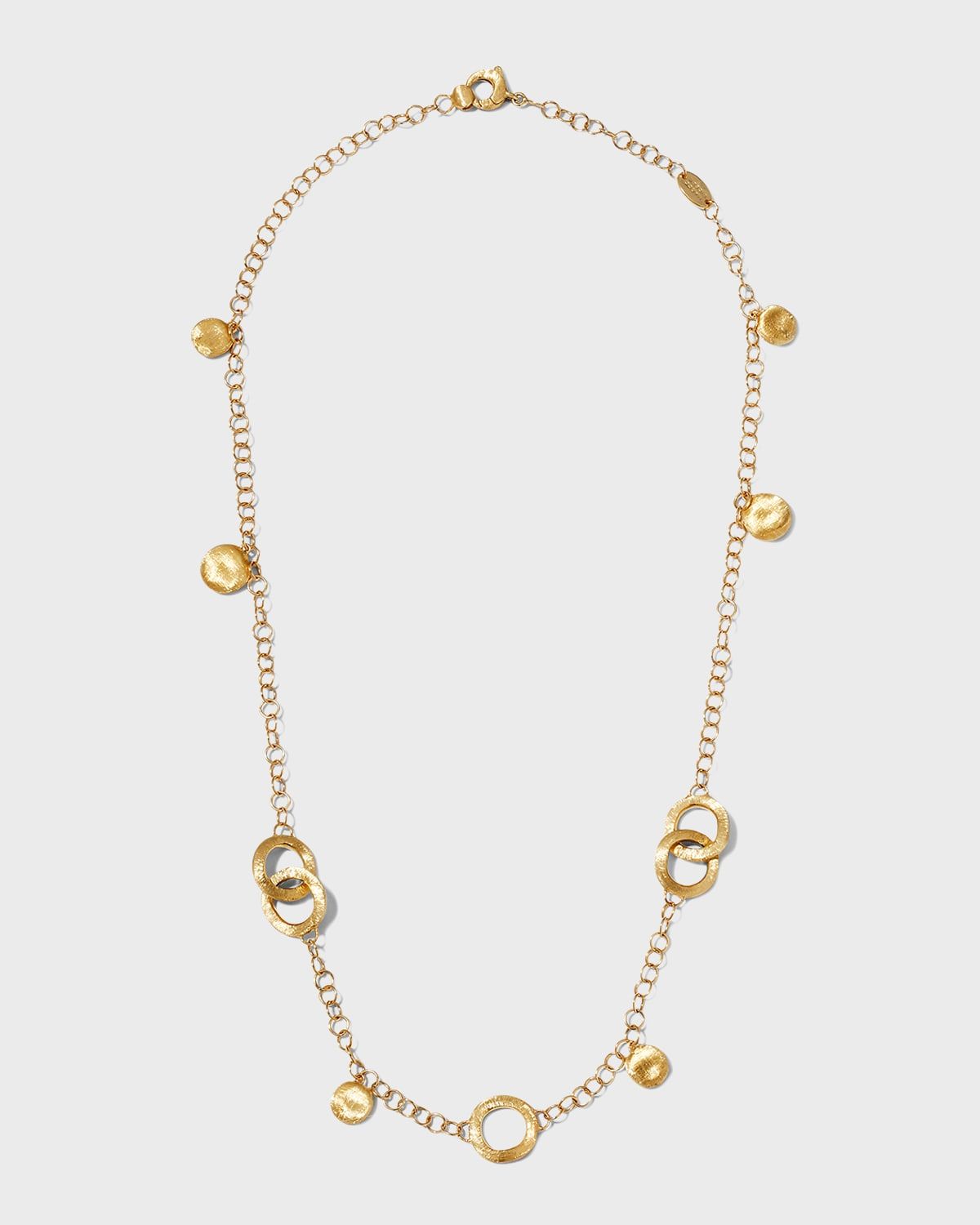 Jaipur 18k Yellow Gold Short Charm Necklace