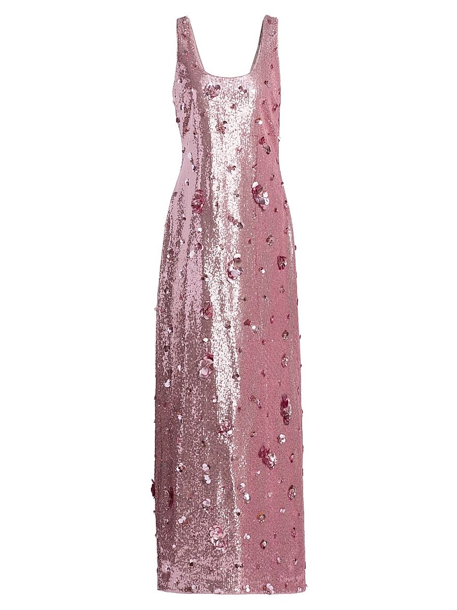 Women's Tindra Sequin & Paillette Gown - Dusty Rose - Size 4