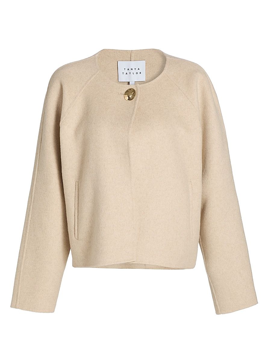 Women's Micah Wool-Blend Jacket - Oat - Size XL