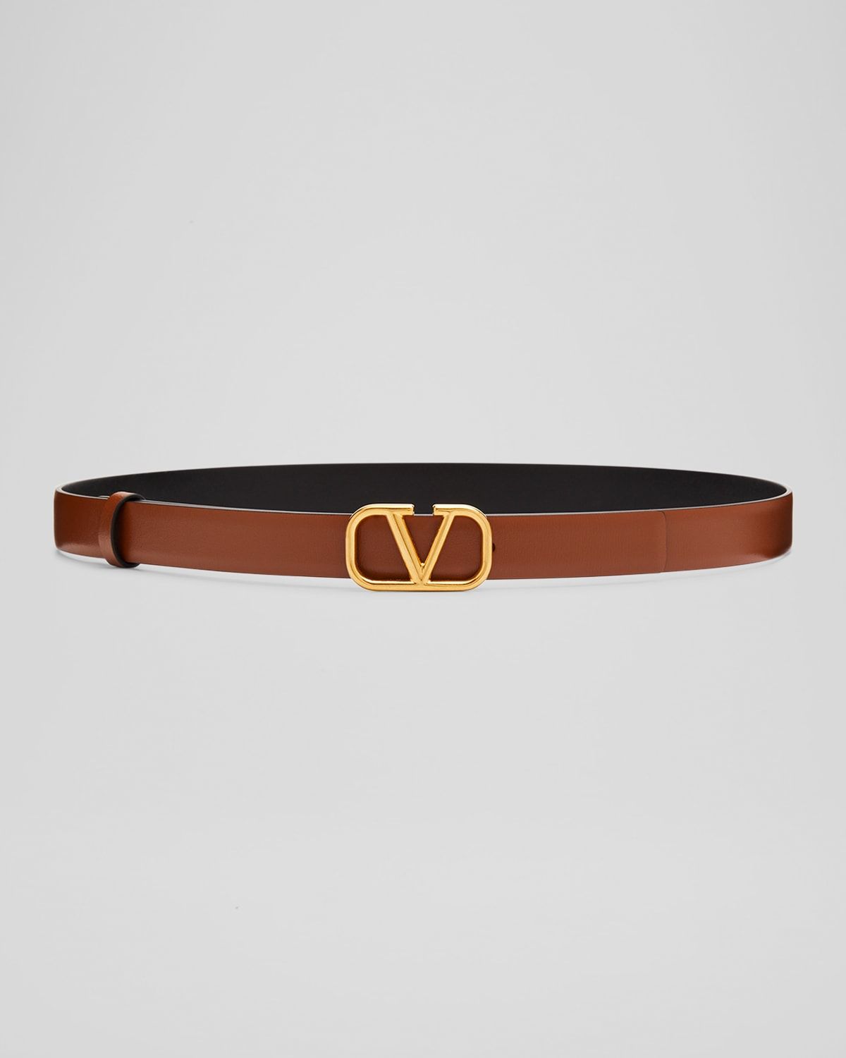 VLogo Leather Belt, 20mm