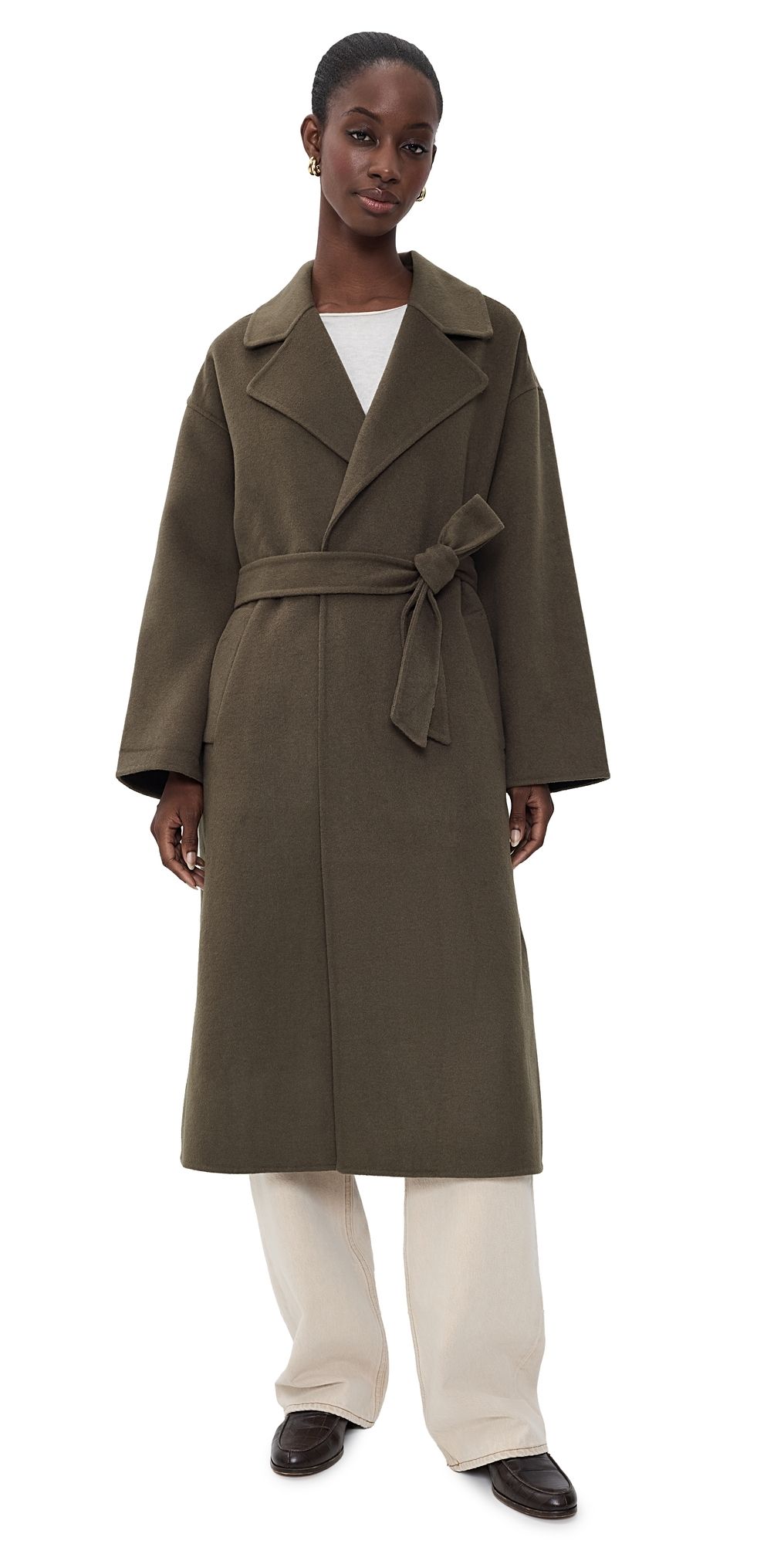 PAIGE Long Connery Coat Mushroom S