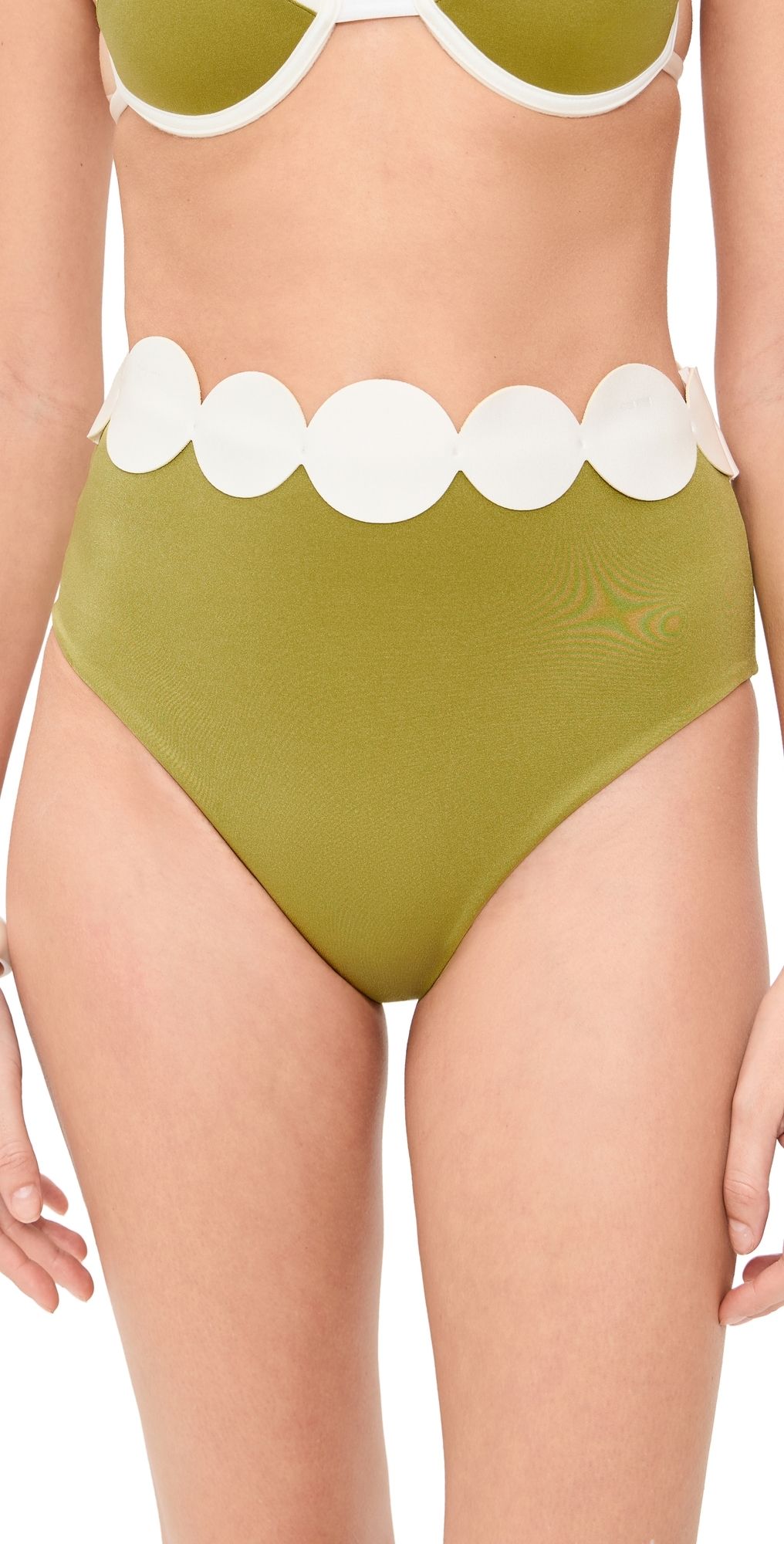 Ancora Solara High Waisted Bikini Bottoms Dark Yellow L