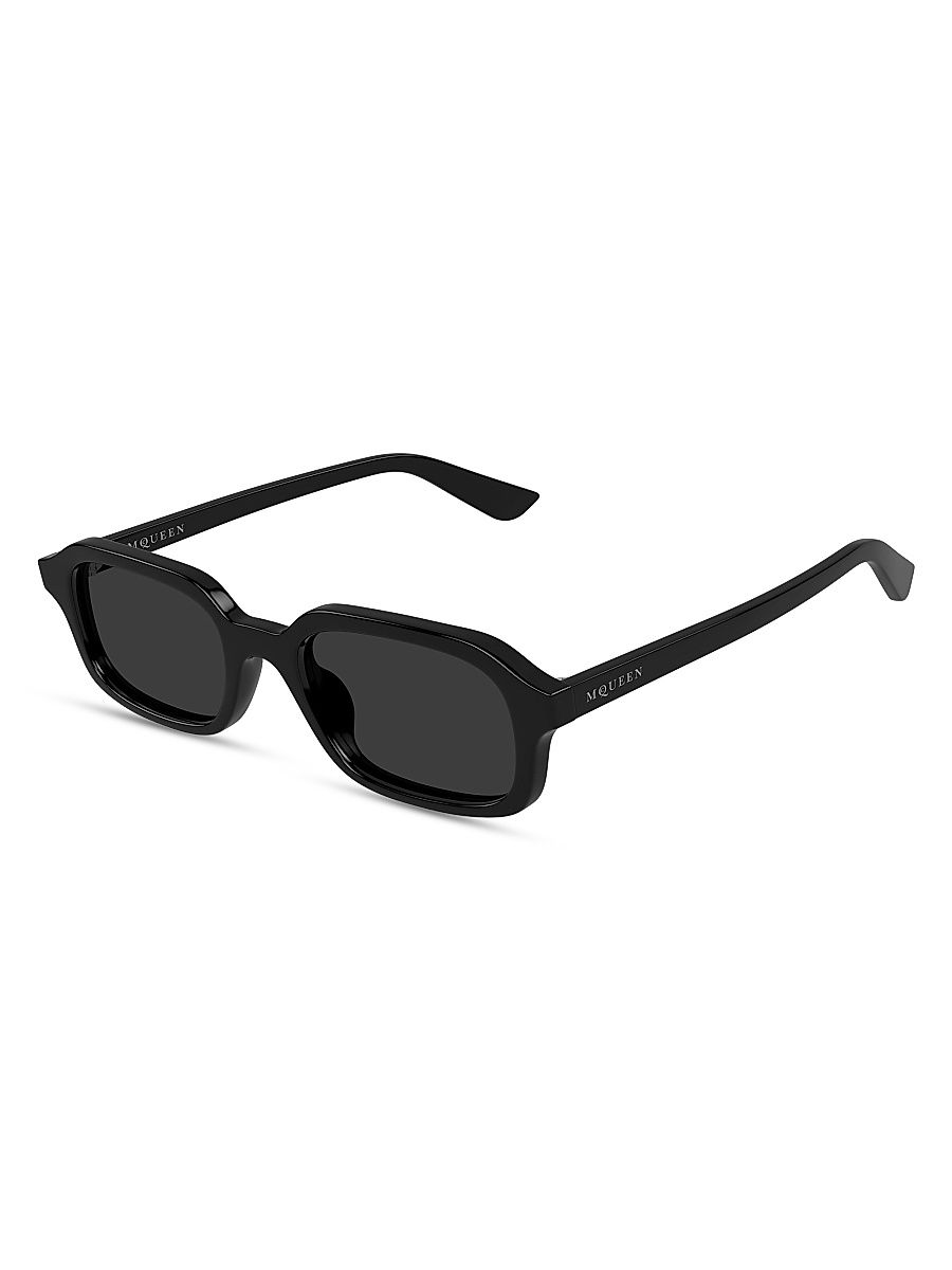 Men's Spike 51MM Rectangle Sunglasses - Black