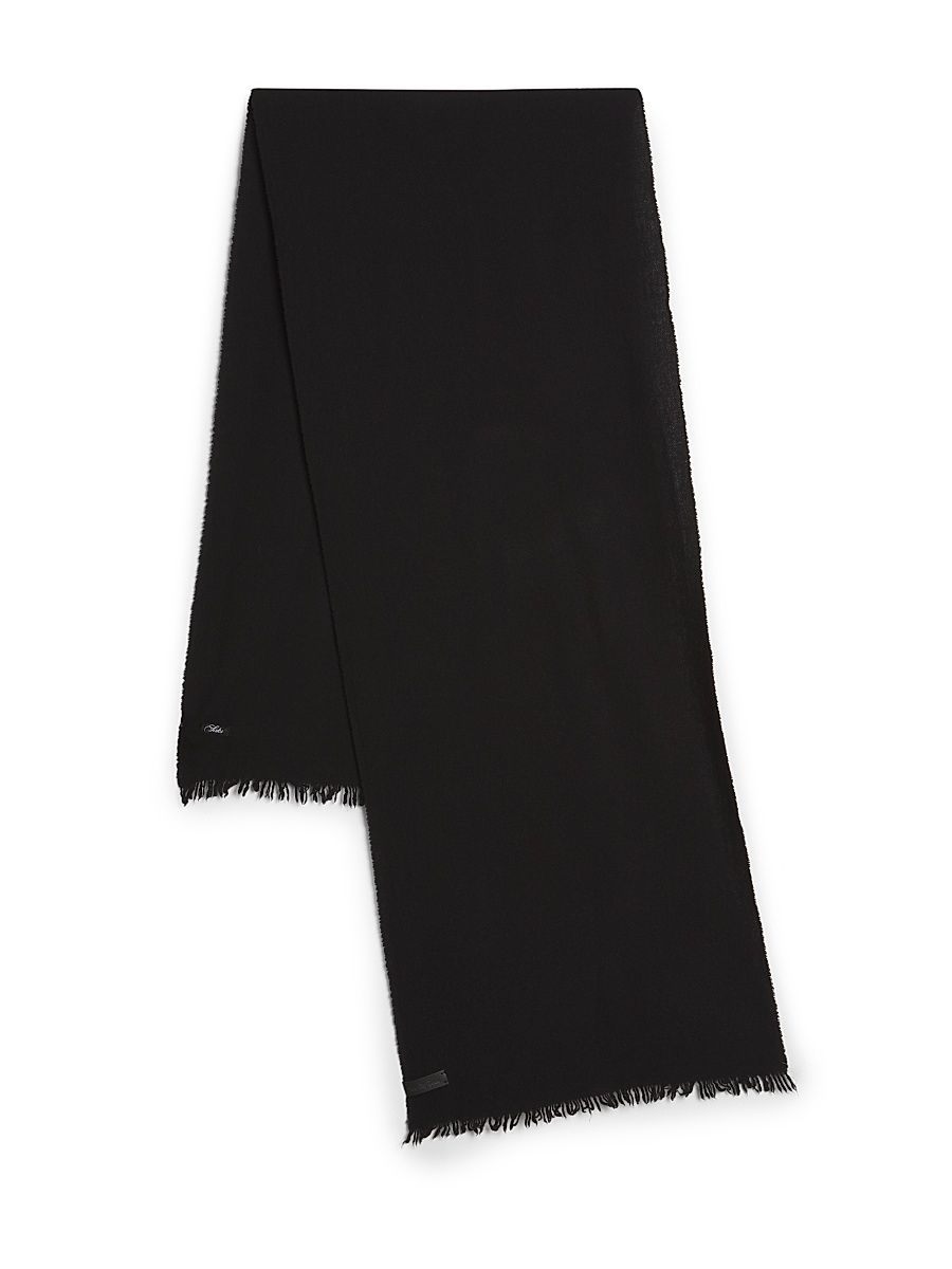 Men's Saks Foundation Wool-Cashmere Scarf - Black