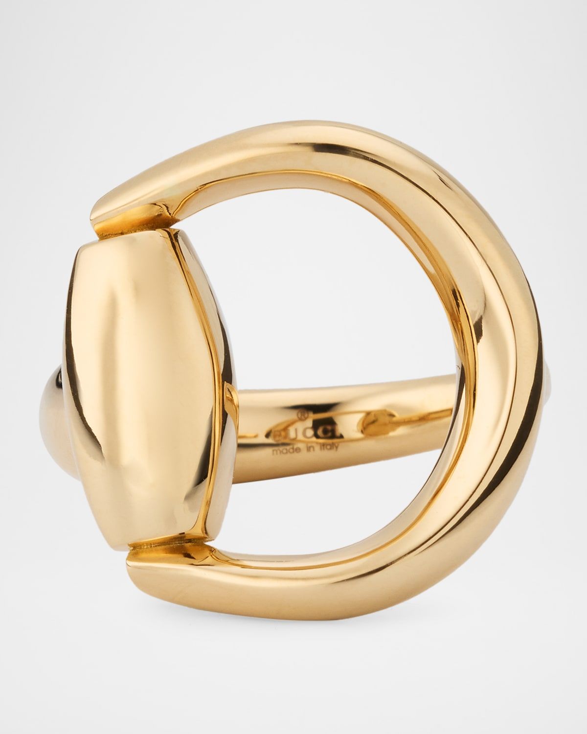 Gucci Horsebit 18K Yellow Gold Ring