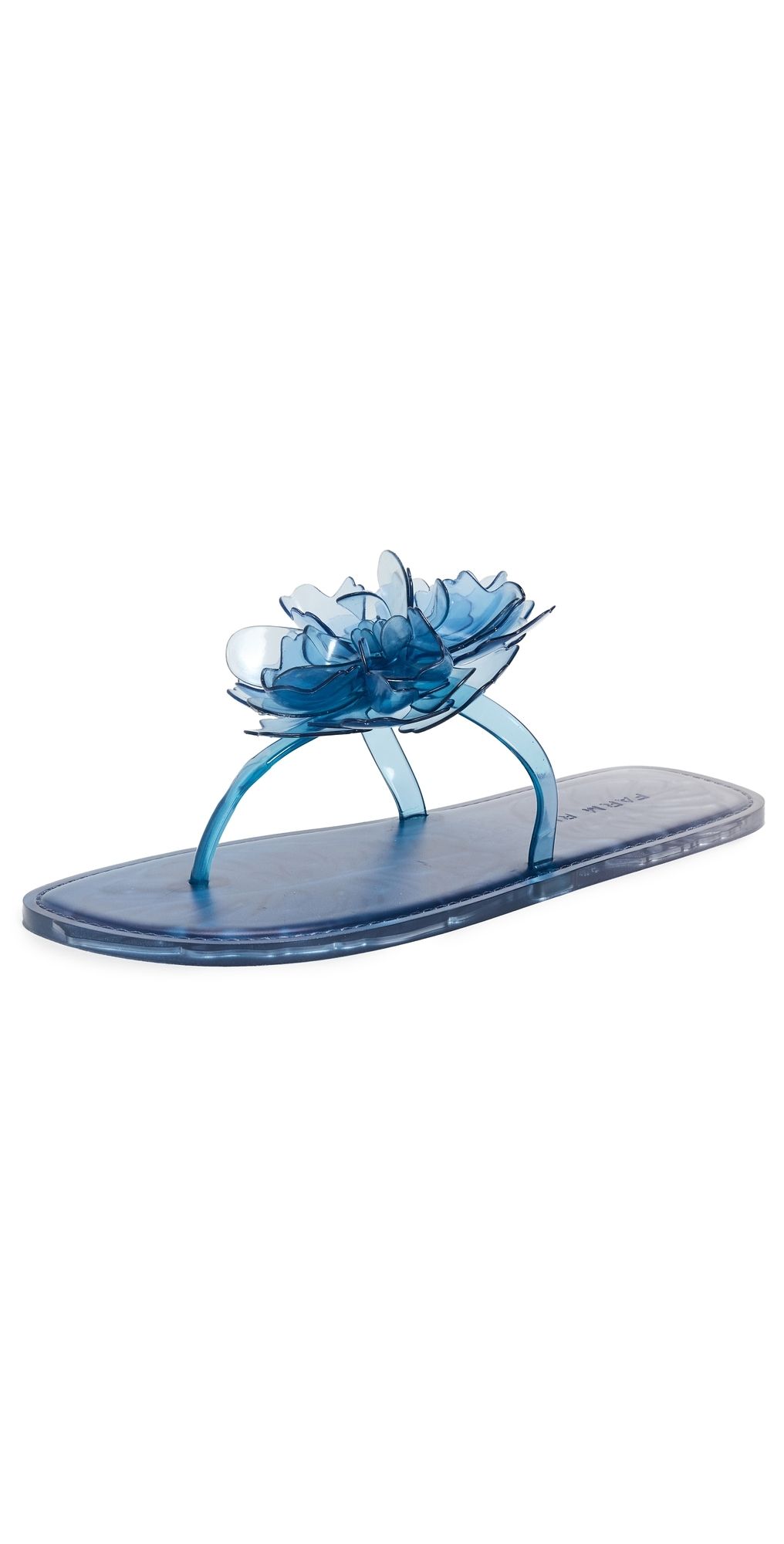 FARM Rio Exclusive Flower Jelly Flat Sandals Blue 6/7