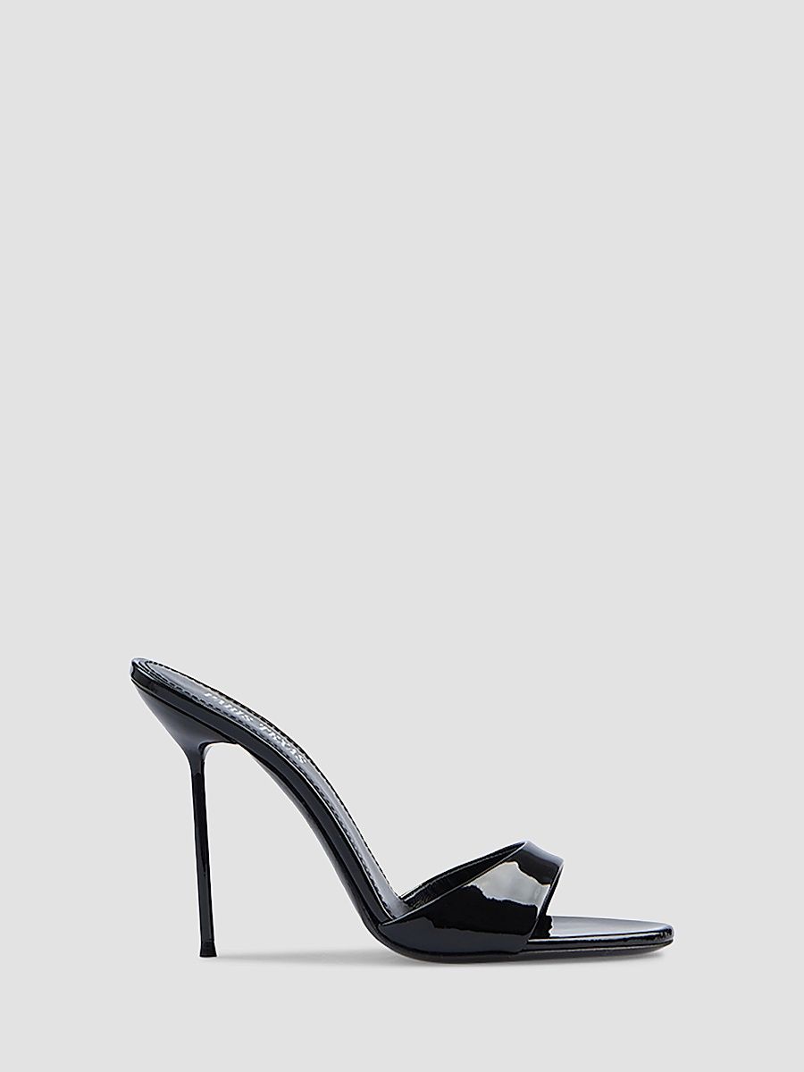Women's Lidia 105MM Patent Leather Mules - Black - Size 9