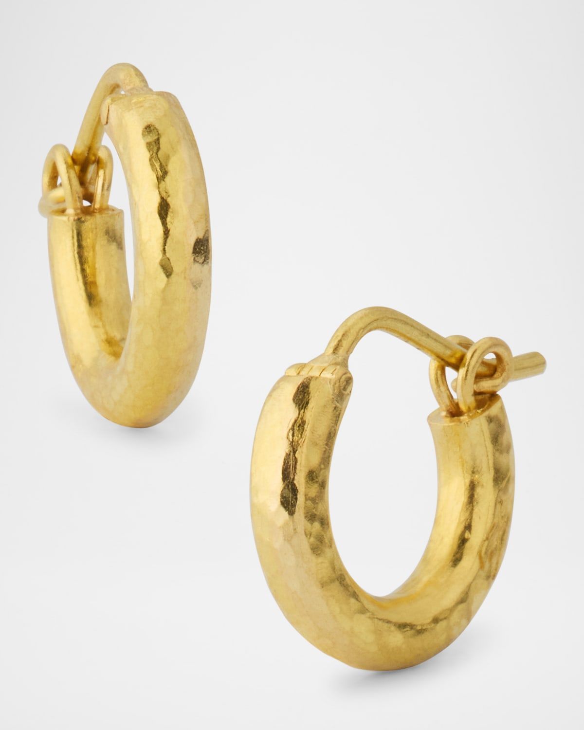 19K Yellow Gold Hoop Earrings