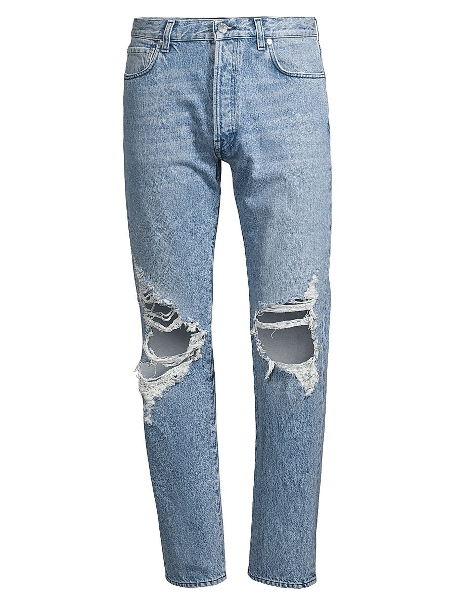 Men's 21 Slim-Straight Jeans - Trinity Blue Ripped - Size 31