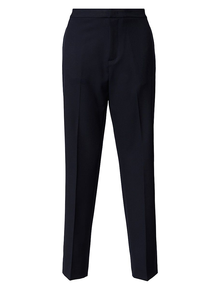 Women's Tech Wool Regular-Fit Trousers - Blu Notte - Size 12