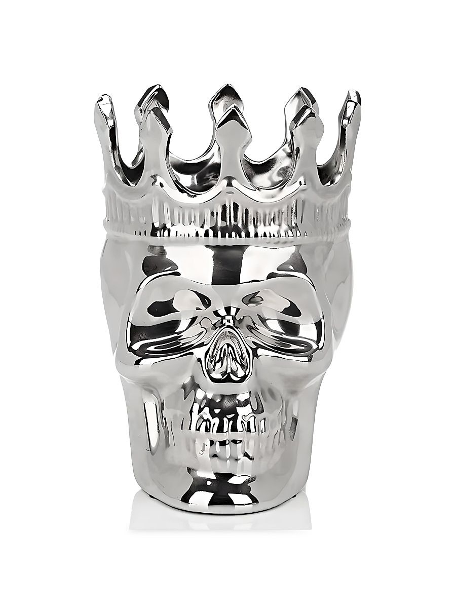 Thé Aroma Silver Maximilien Skull Candle - The Aroma