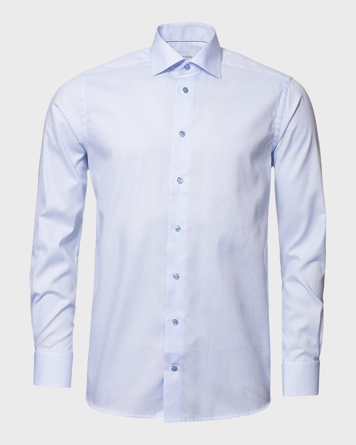 Men & apos;s Textured Solid Slim-Fit Dress Shirt