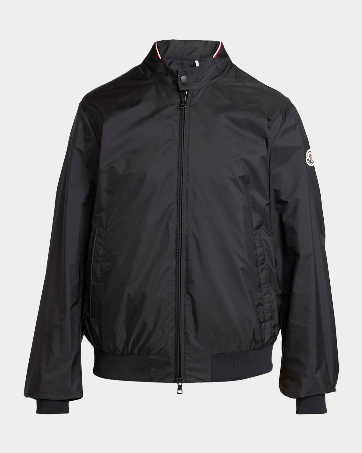 Men & apos;s Reppe Nylon Collar-Logo Full-Zip Jacket