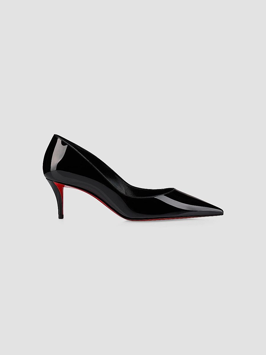 Christian Louboutin Women's Miss Z 60MM Patent Leather Pumps - Black - Size 11.5