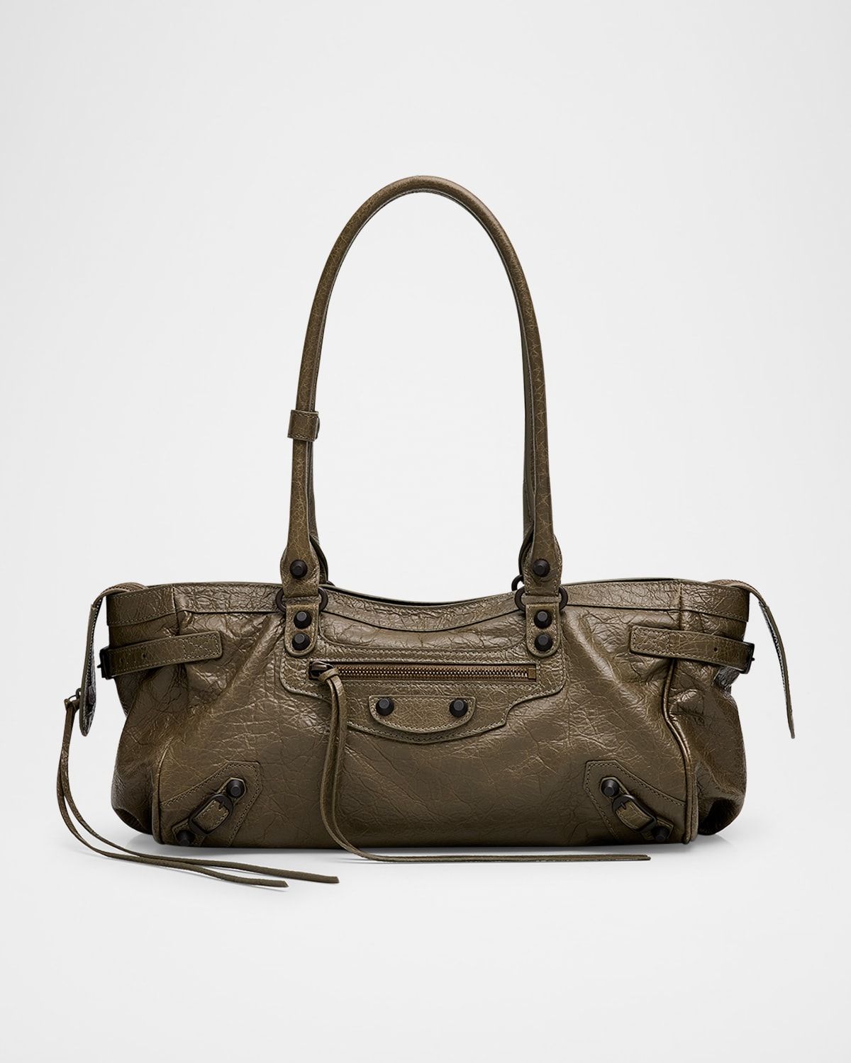 Le City Leather East-West Shoulder Bag