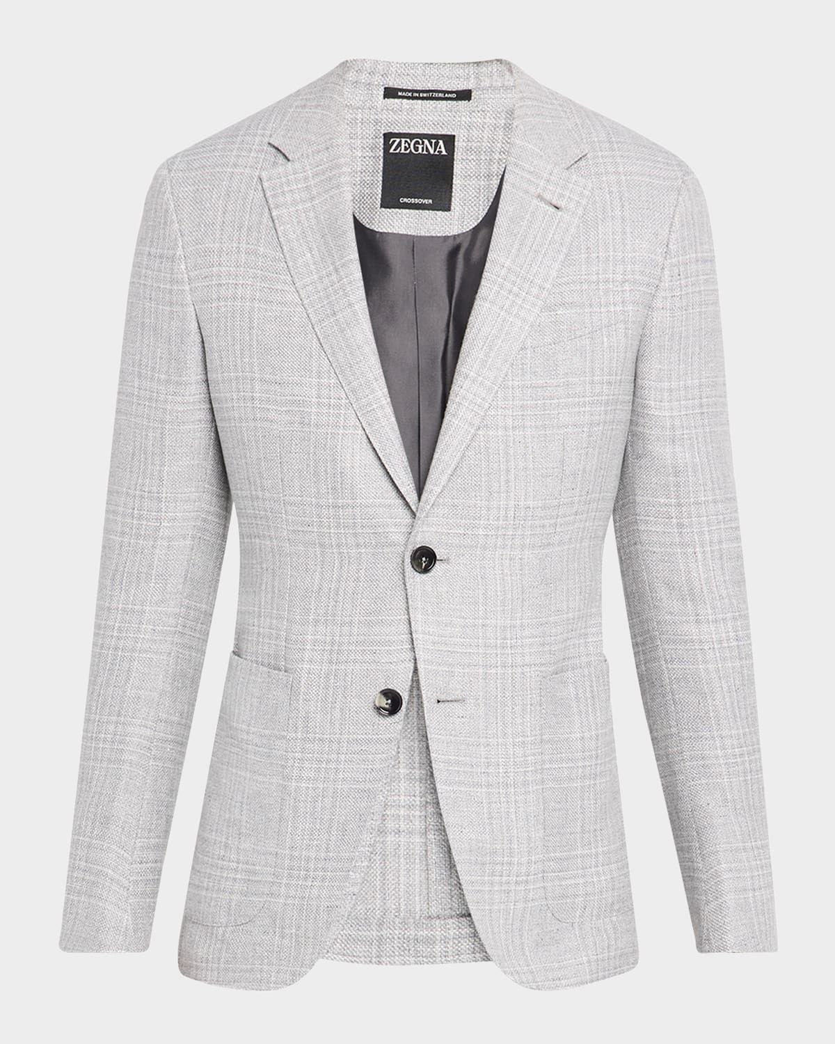 Men & apos;s Tonal Plaid Single-Breasted Sport Coat
