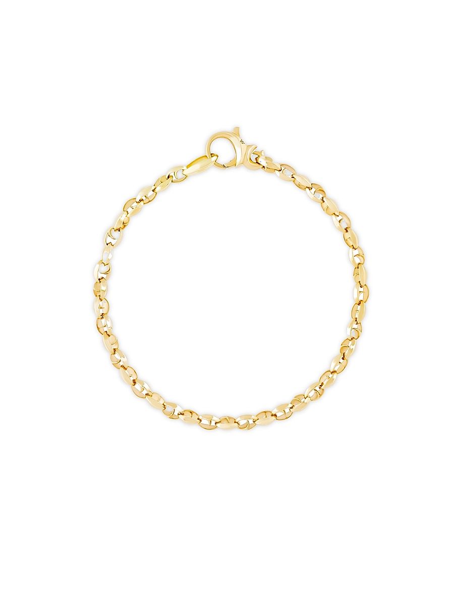 Men's Classic XXS Link 18K Gold Bracelet - Gold