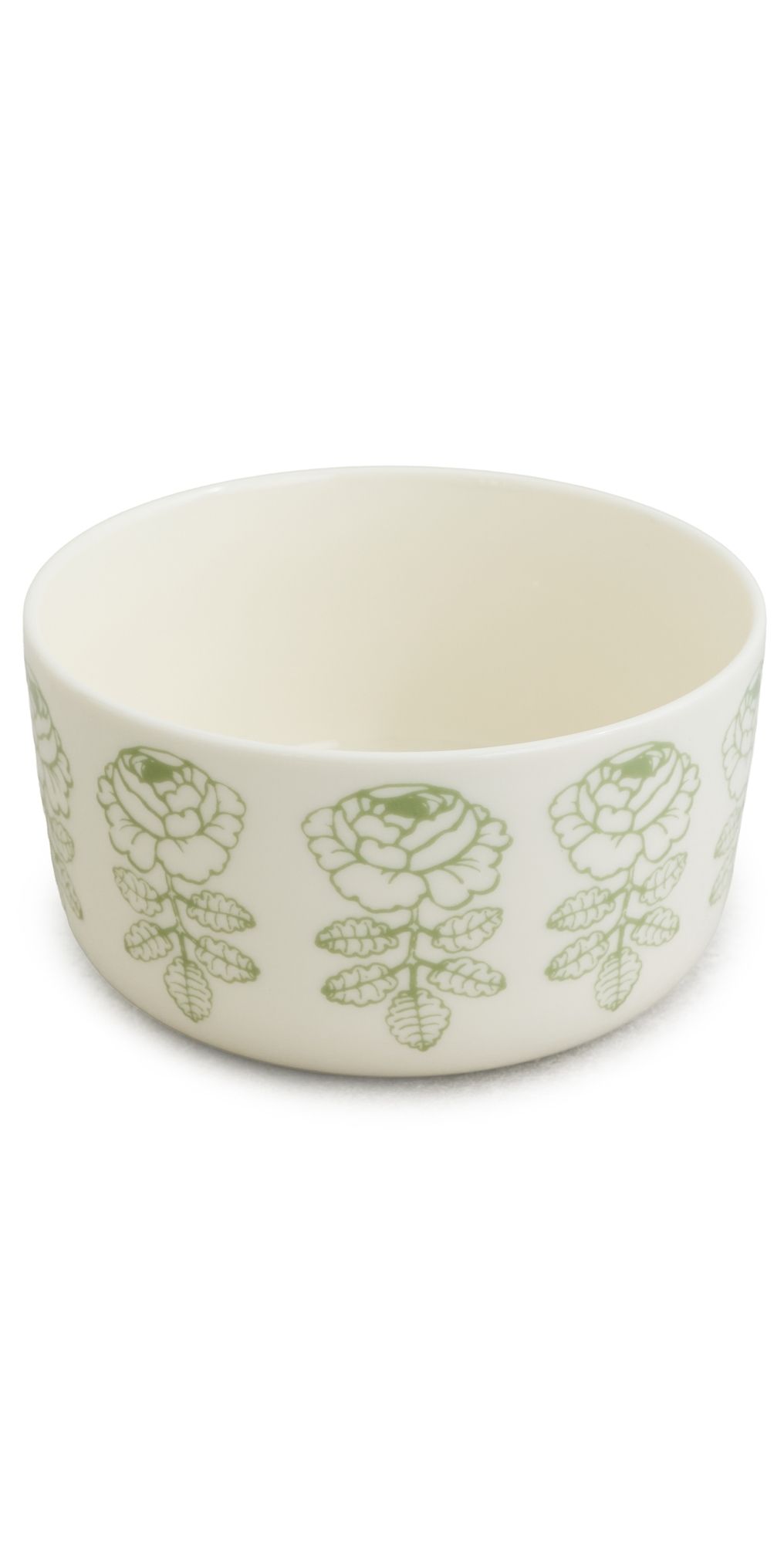 Marimekko Oiva Vihkiruusu Bowl White/Sage One Size