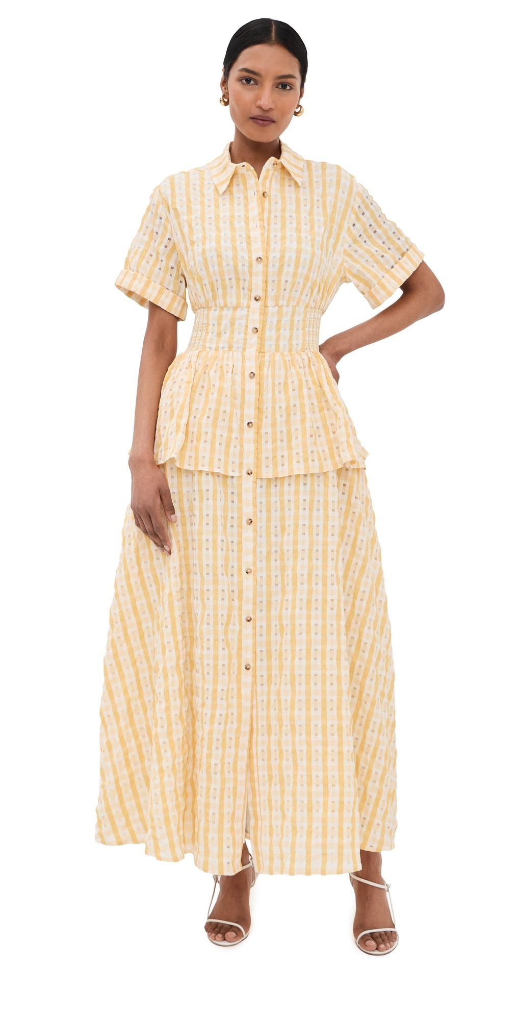 Rosie Assoulin Boogie Woogie Bugle Boy Dress Yellow 6