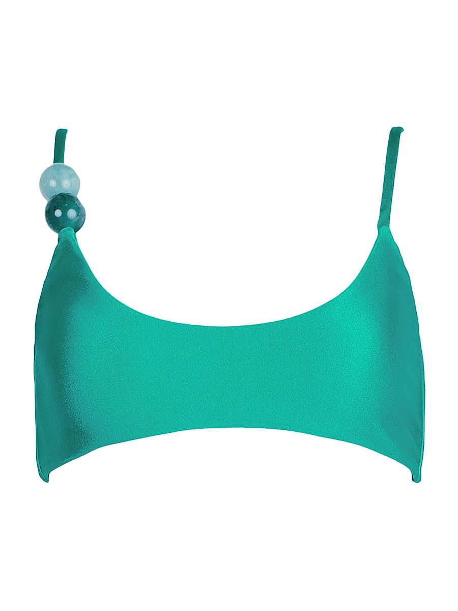 Women's Itala Beaded Bikini Top - Japeri - Size Large